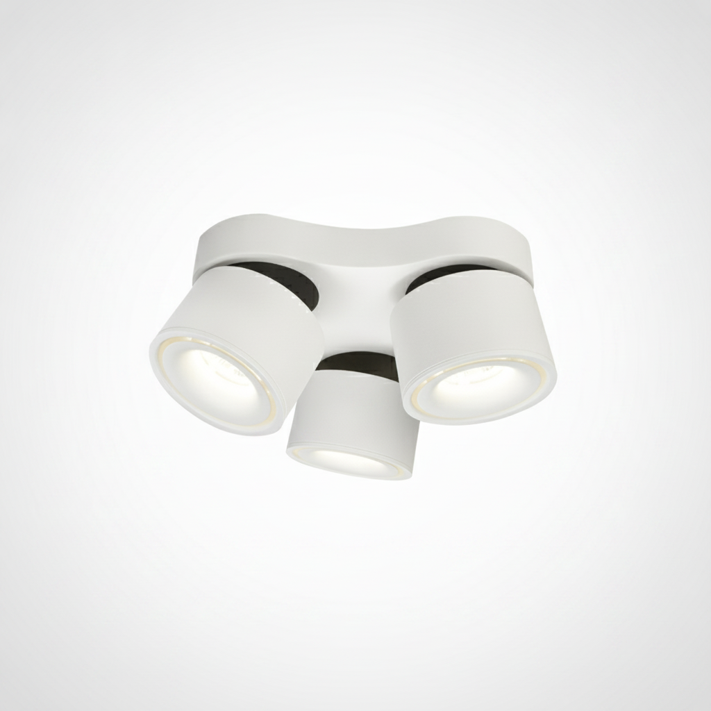 Three Head Spotlight Rotating Folding