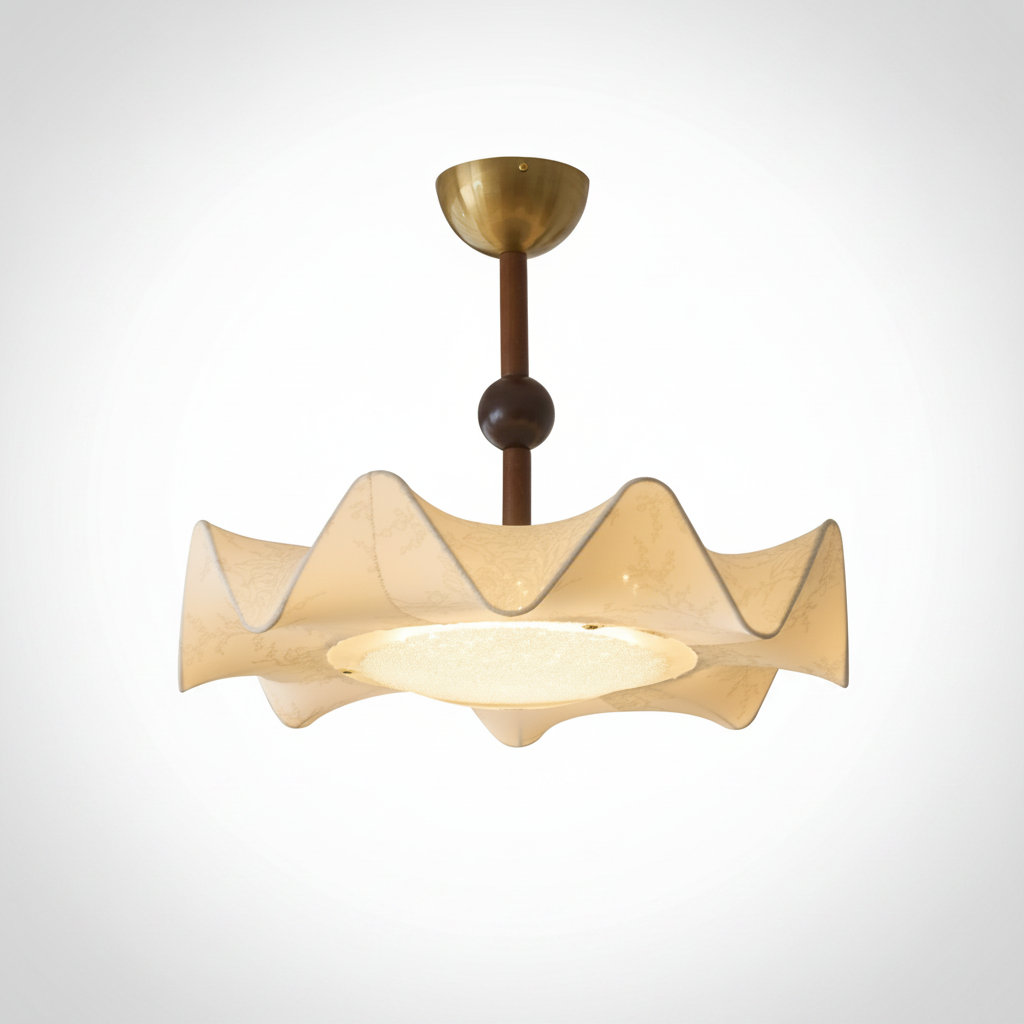 Bellara Ceiling Light, Iron, Wood, Integrated LED