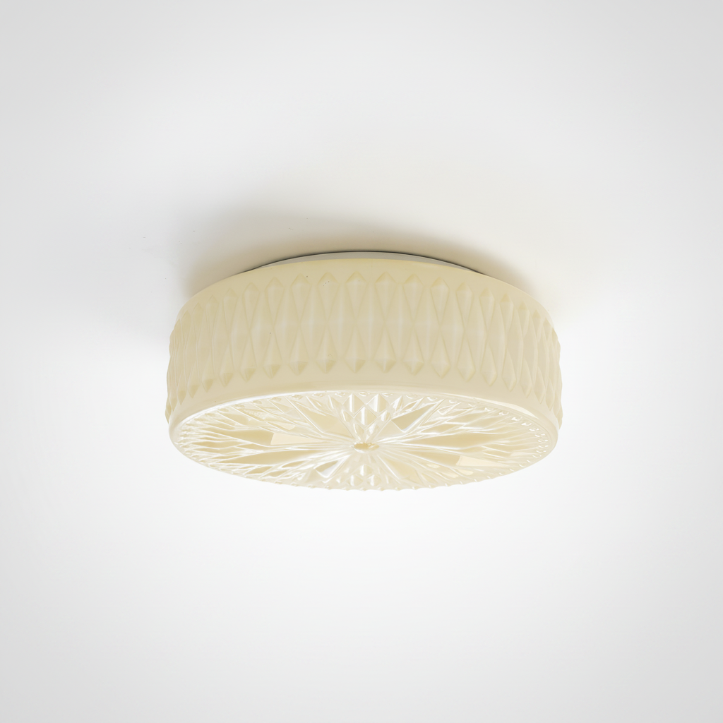 Ceiling Light Metal Glass Acrylic Finish Integrated LED