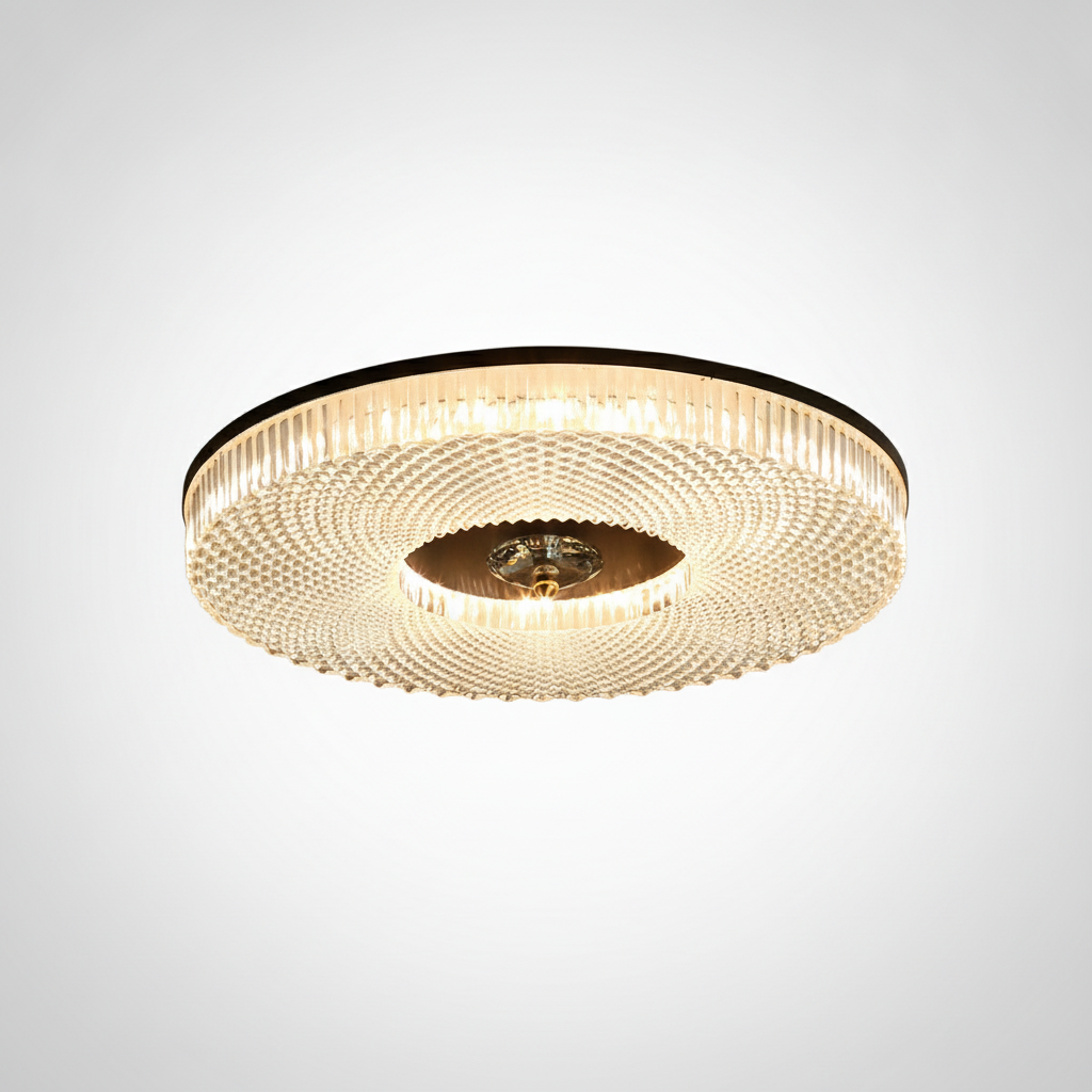 Flush Mount Ceiling Light Metal, Integrated LED, Living Room Bedroom