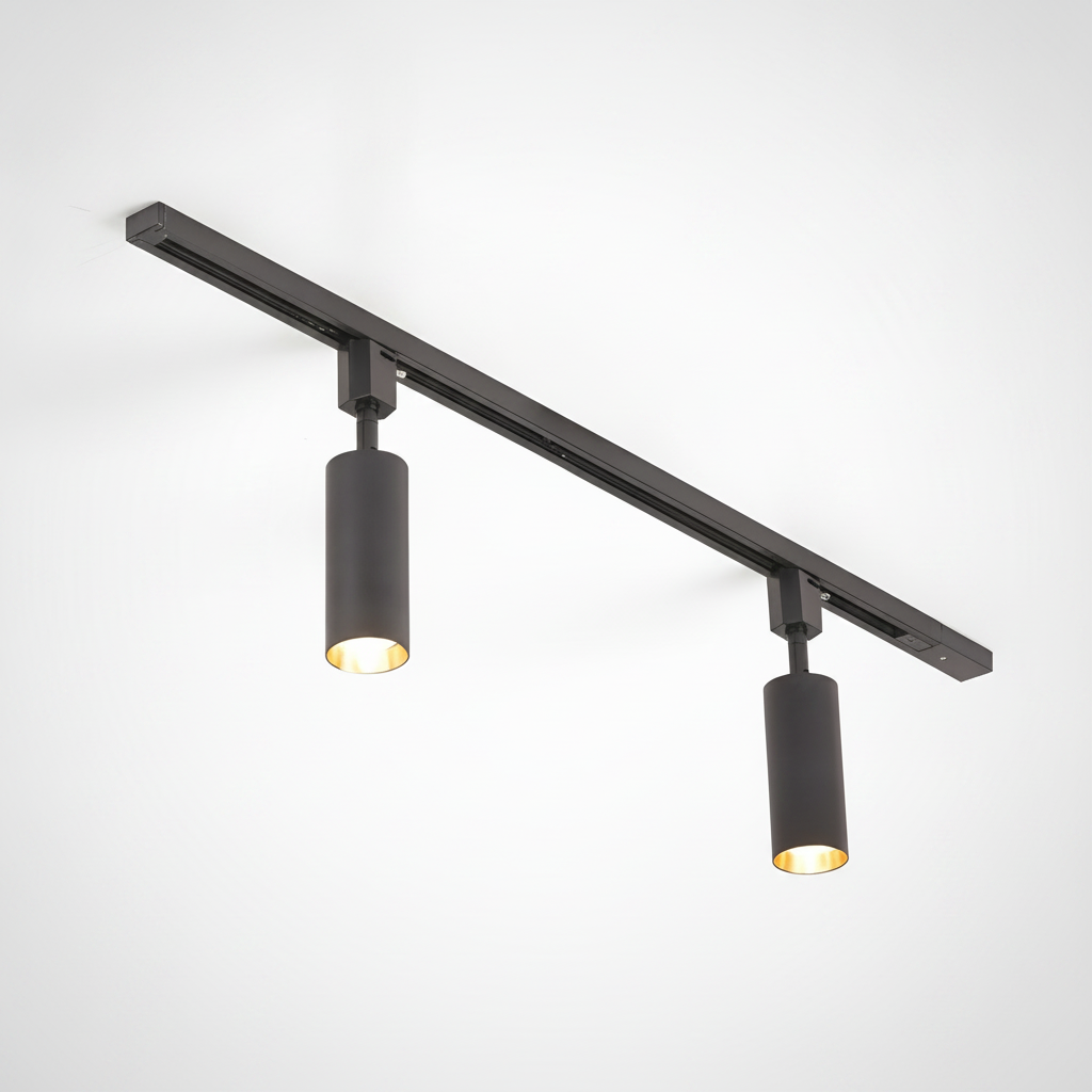 Track Light Cylinder Metal Aluminum Integrated LED
