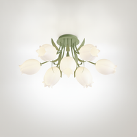 Ricko Ceiling Light, Metal, Acrylic, G9 Base