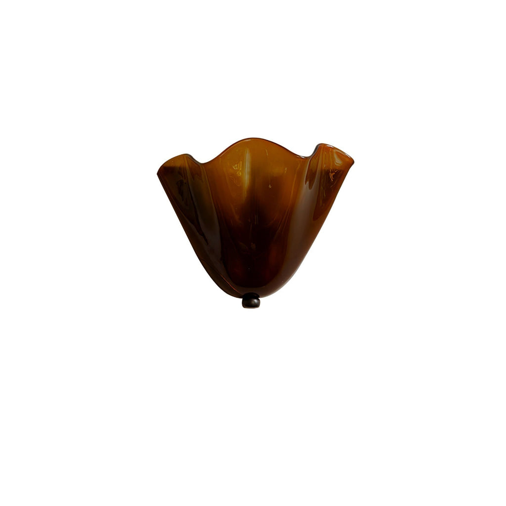 Applique Murale Courbe Sculpturale en Verre