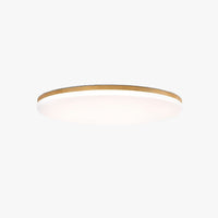 Plafonnier LED Rond en Bois