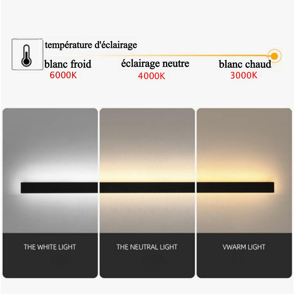Applique Murale LED Extérieure Minimaliste