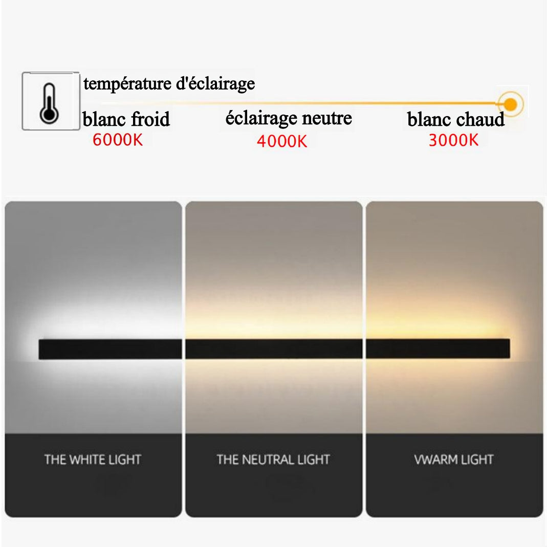 Applique Murale LED Extérieure Minimaliste