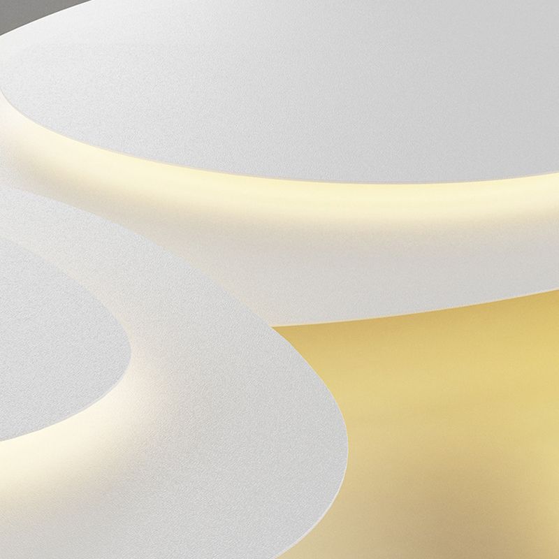 Plafonnier LED Nuage en Métal Blanc