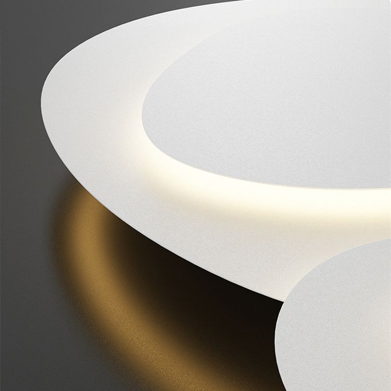 Plafonnier LED Nuage en Métal Blanc