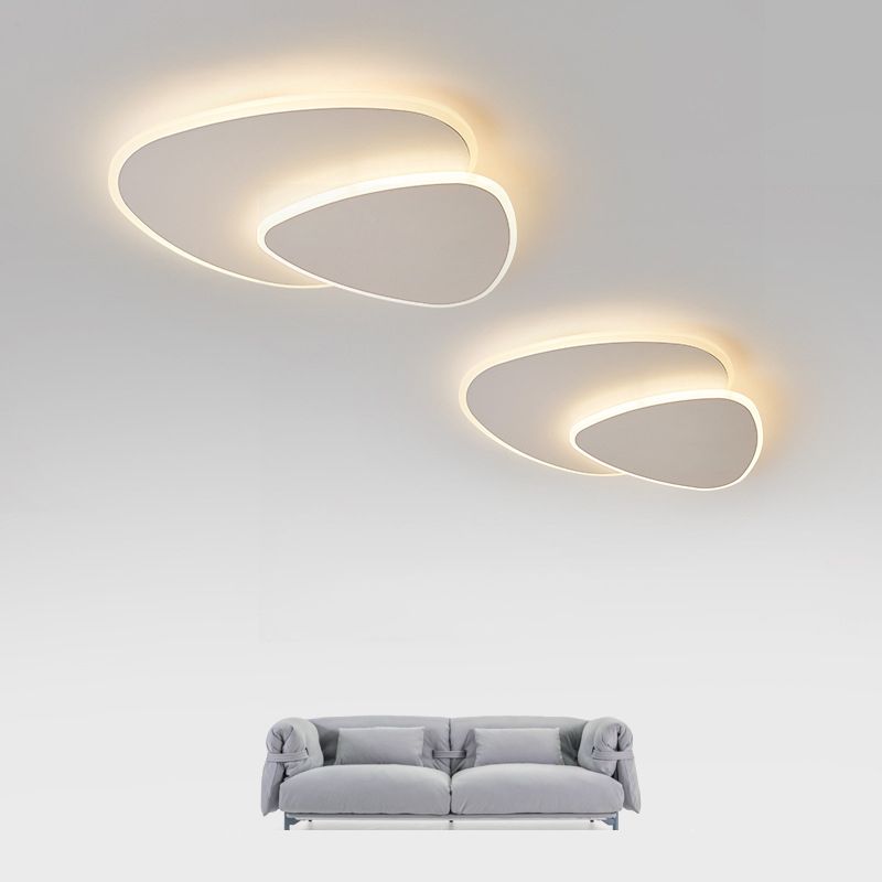 Plafonnier LED Triangle Moderne Blanc