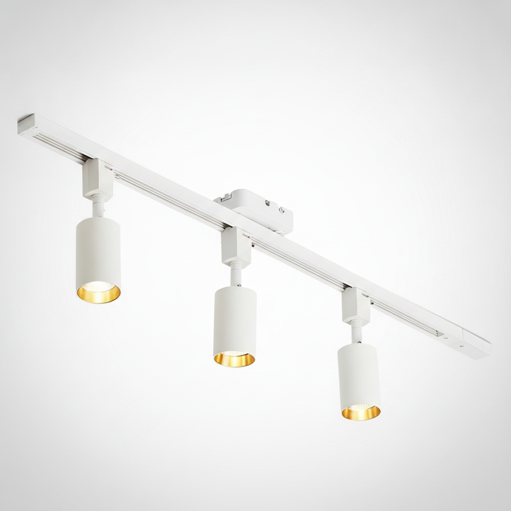 Track Light Cylinder Metal Aluminum Integrated LED
