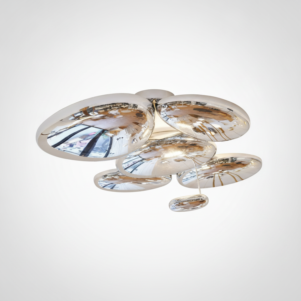 LED Ceiling Light Organic Modern Pebble Design, Integrated LED