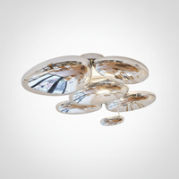LED Ceiling Light Organic Modern Pebble Design, Integrated LED