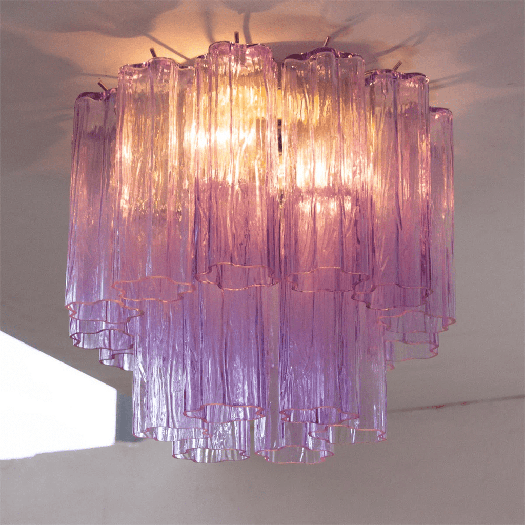 Starburst Art Glass Flush Mount