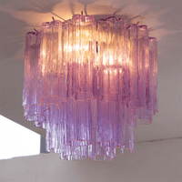 Starburst Art Glass Flush Mount