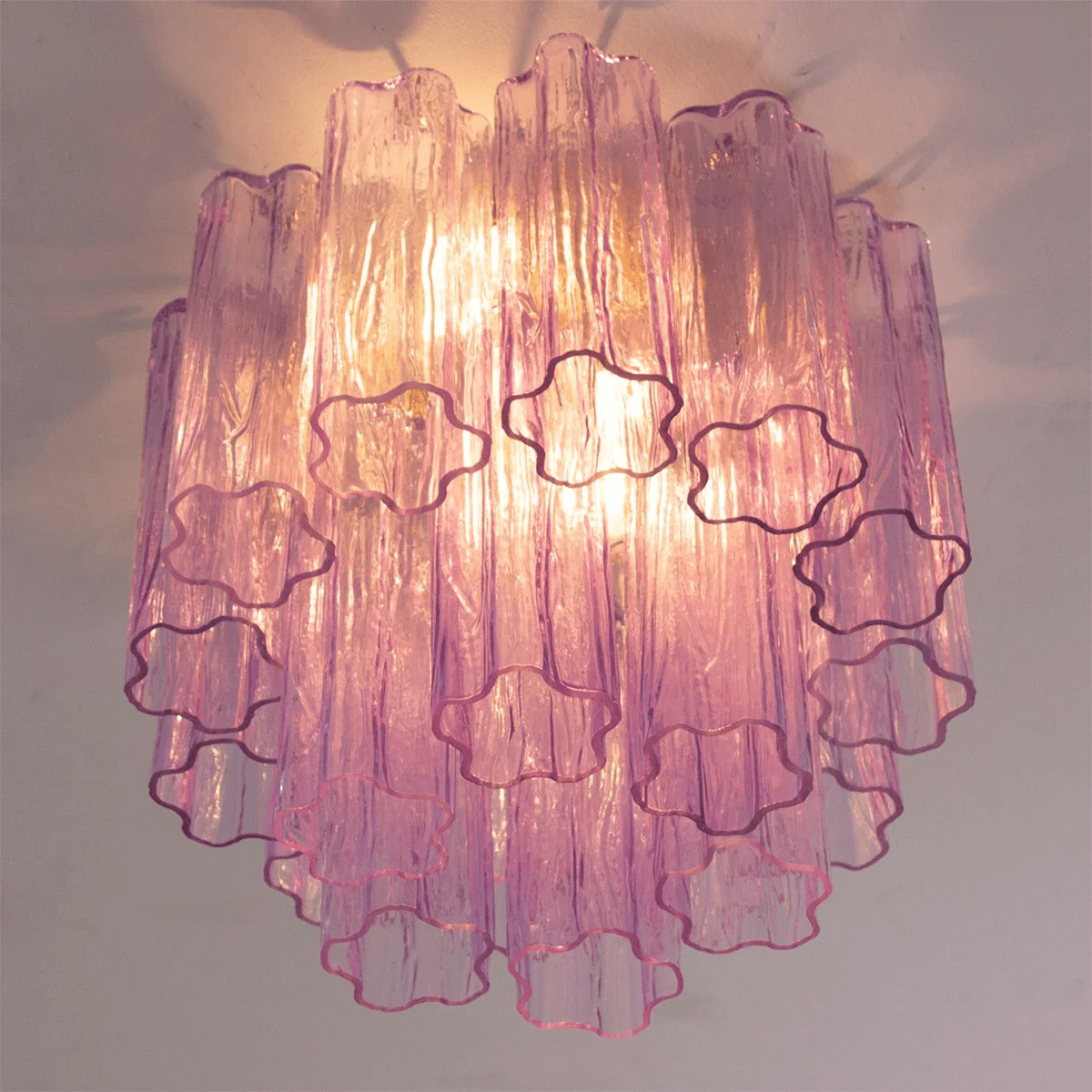 Starburst Art Glass Flush Mount