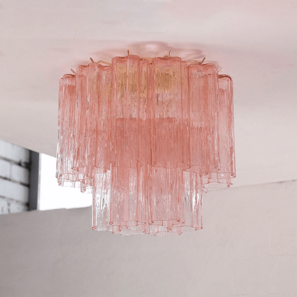Starburst Art Glass Flush Mount