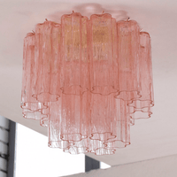 Starburst Art Glass Flush Mount