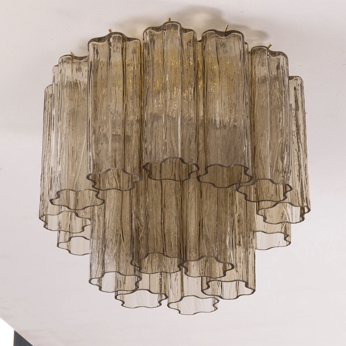 Starburst Art Glass Flush Mount