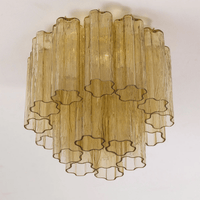 Starburst Art Glass Flush Mount