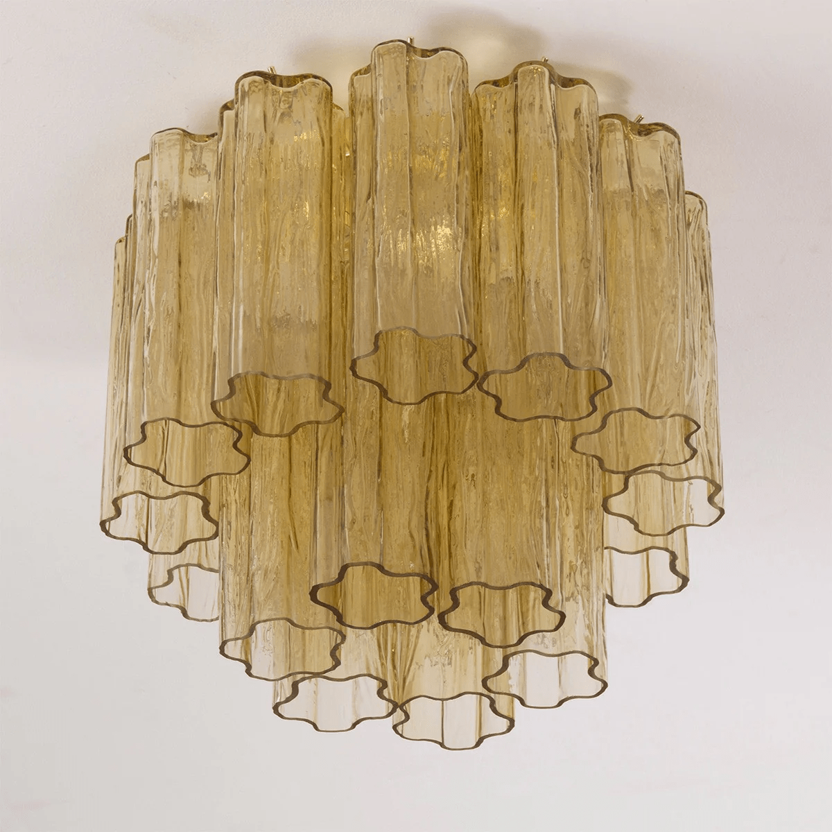 Starburst Art Glass Flush Mount