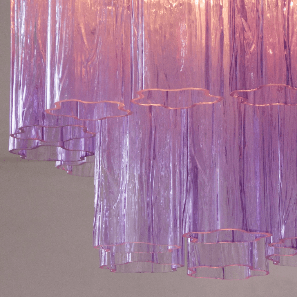 Starburst Art Glass Flush Mount
