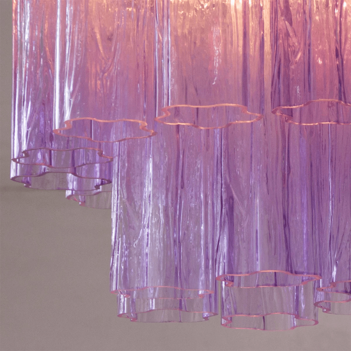 Starburst Art Glass Flush Mount