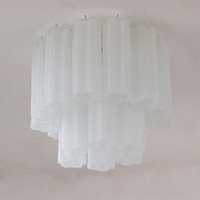 Starburst Art Glass Flush Mount