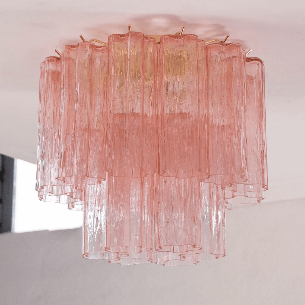 Starburst Art Glass Flush Mount