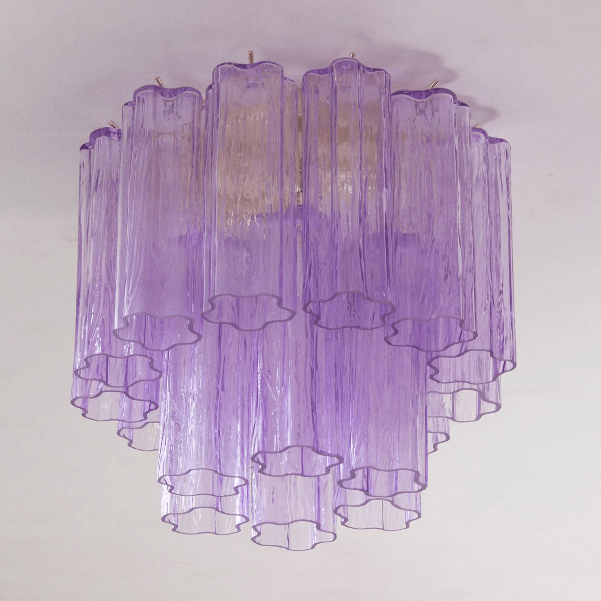 Starburst Art Glass Flush Mount
