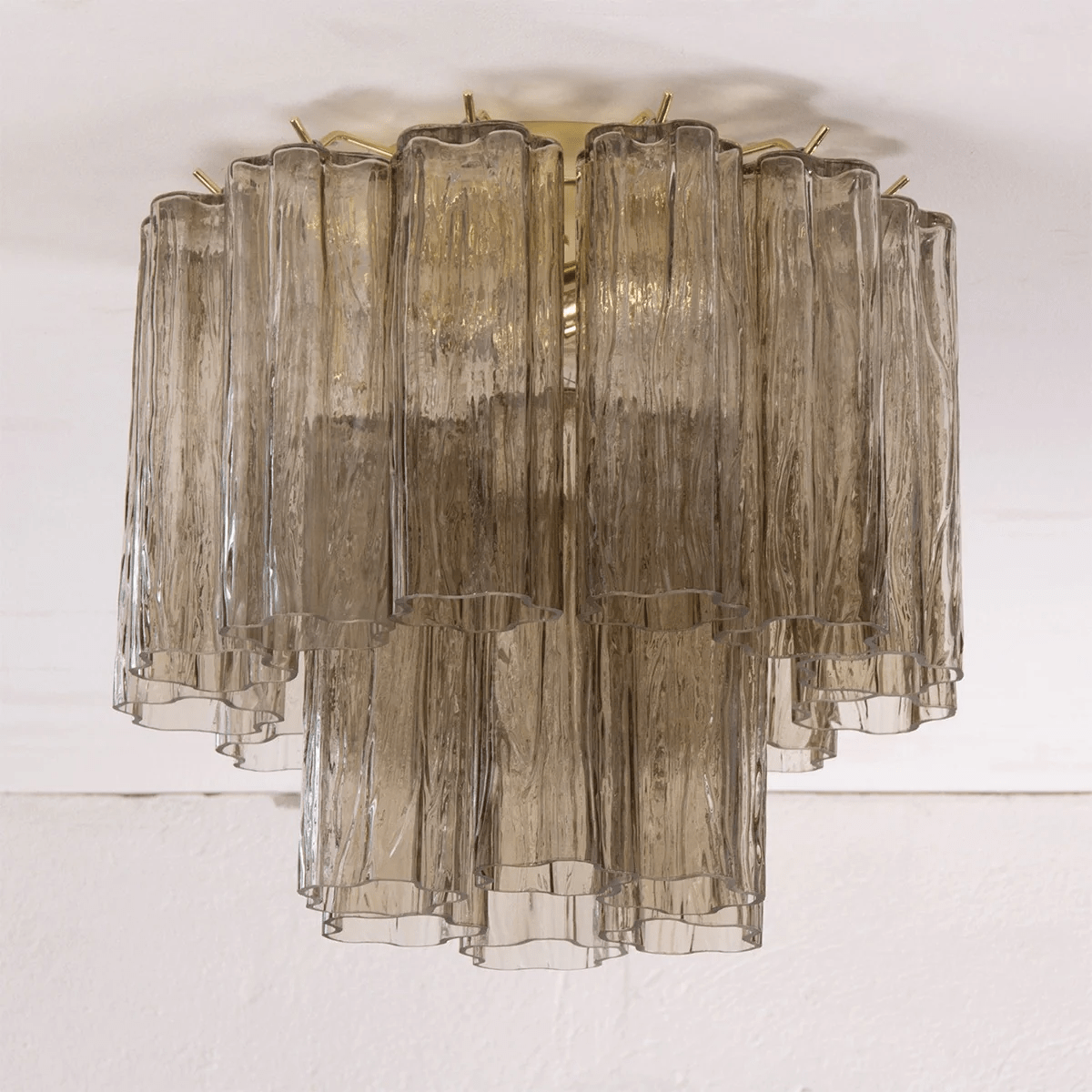 Starburst Art Glass Flush Mount