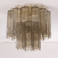 Starburst Art Glass Flush Mount