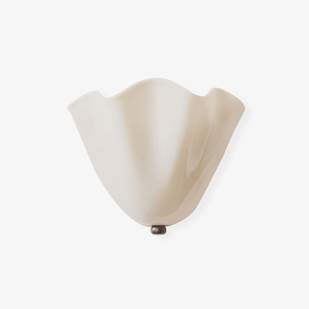 Applique Murale Courbe Sculpturale en Verre