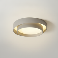 Flush Mount Ceiling Light Metal and Acrylic, Integrated LED