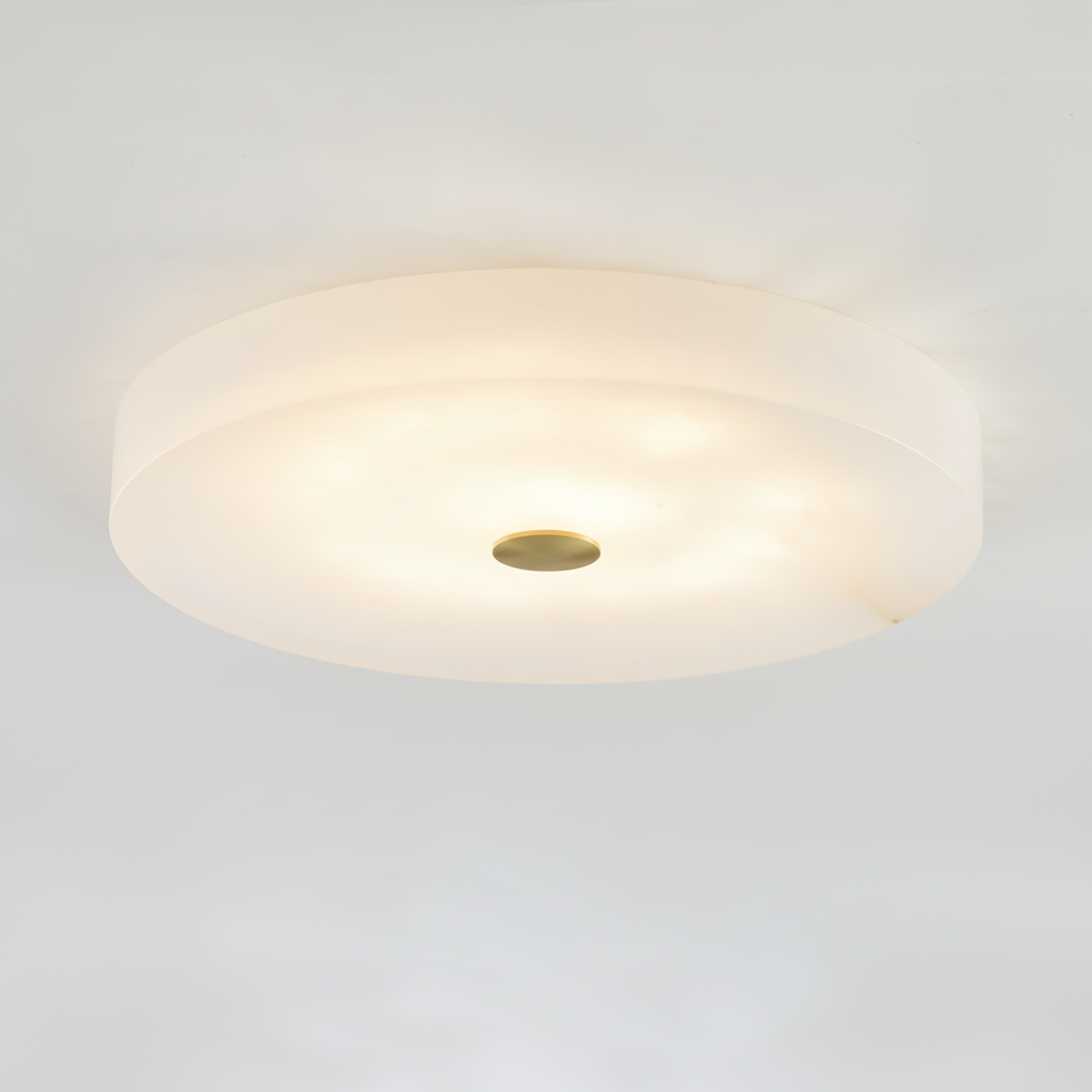 Sophie Alabaster Ceiling Lamp, Metal, Stone, Integrated LED