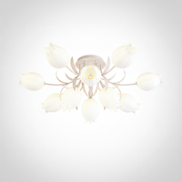 Ricko Ceiling Light, Metal, Acrylic, G9 Base
