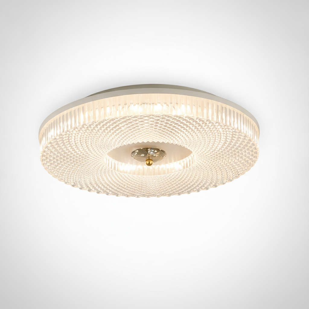 Flush Mount Ceiling Light Metal, Integrated LED, Living Room Bedroom