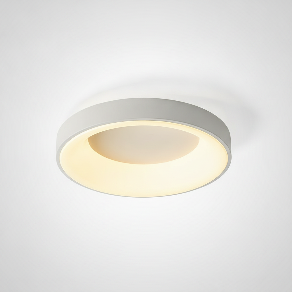 Flush Mount Ceiling Light Contemporary Metal Acrylic, Integrated LED