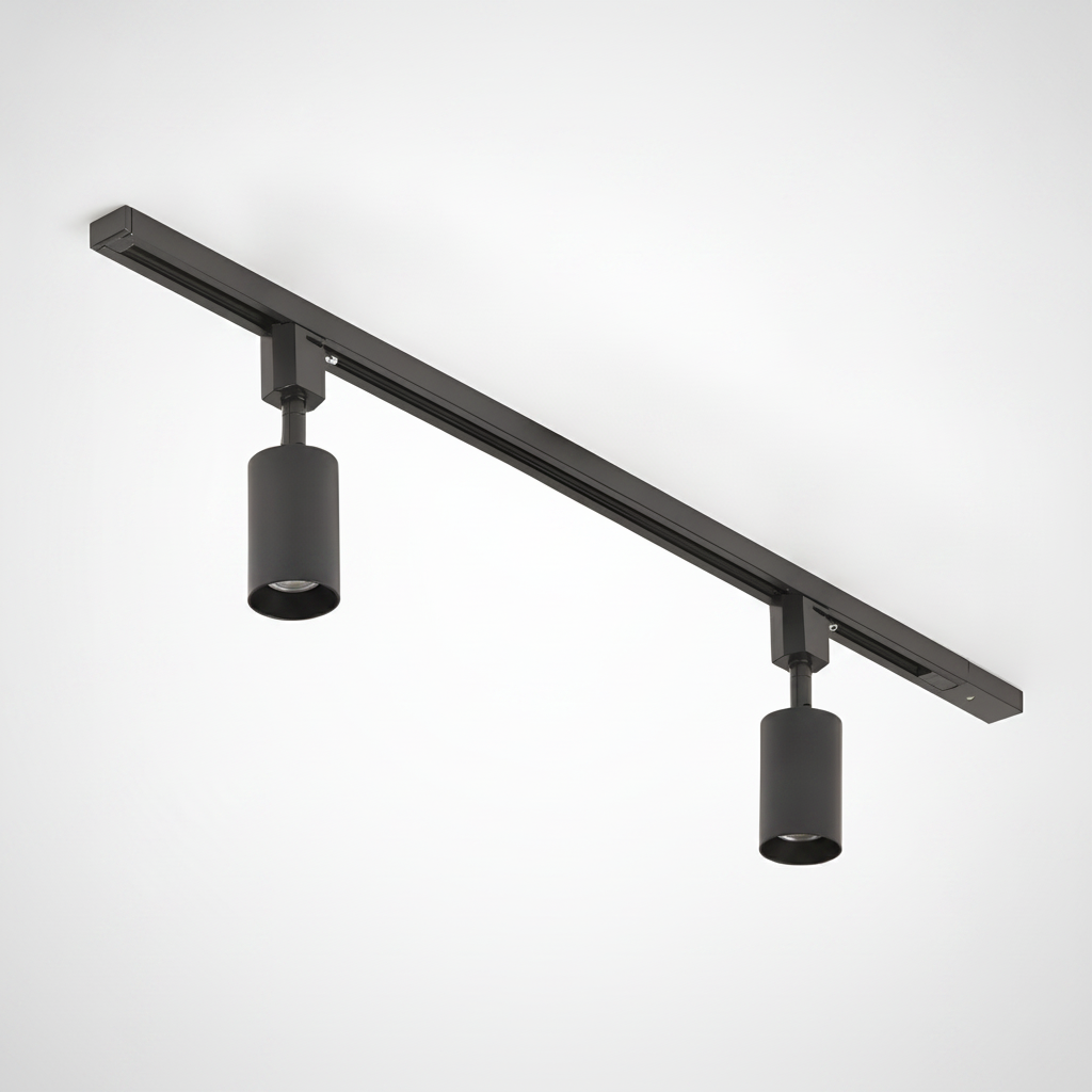 Track Light Cylinder Metal Aluminum Integrated LED