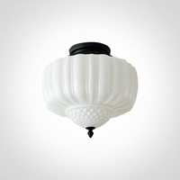Marlo Ceiling Light, Metal, Glass, E26 Base