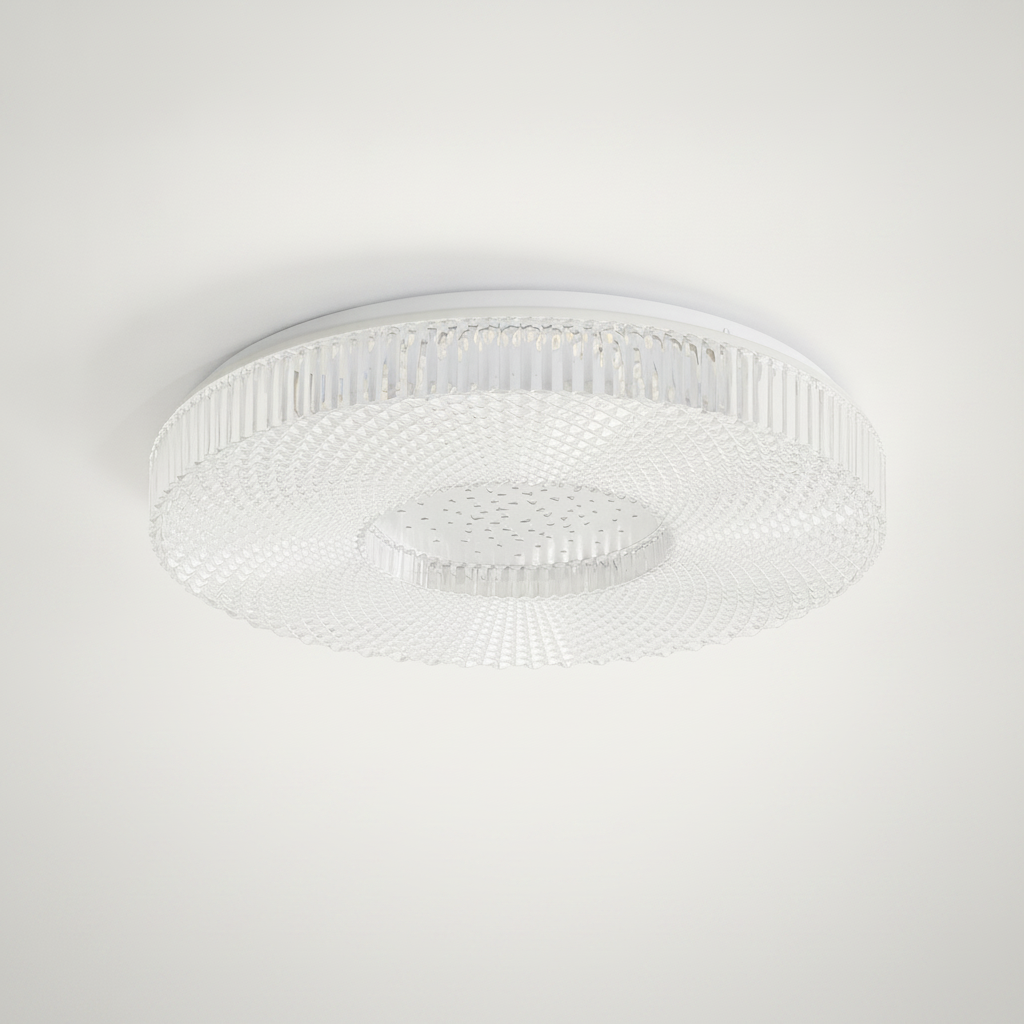 Flush Mount Ceiling Light Modern Metal Acrylic Low Profile Integrated