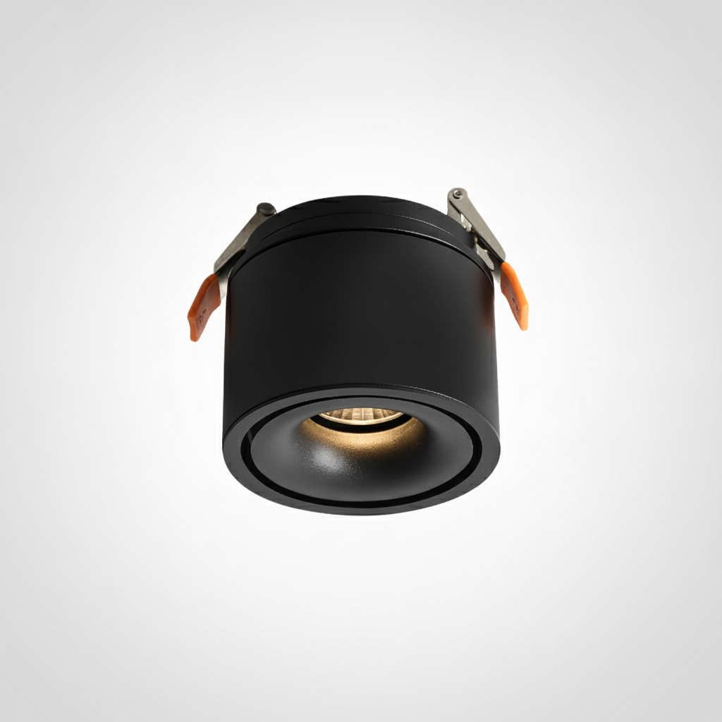 Recessed LED Downlight Modern Industrial Aluminum Acrylic Ember