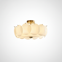 Pembridge Ceiling Light, Copper, Glass, E14 Base