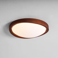 Walnut Curved Edge Ceiling Light