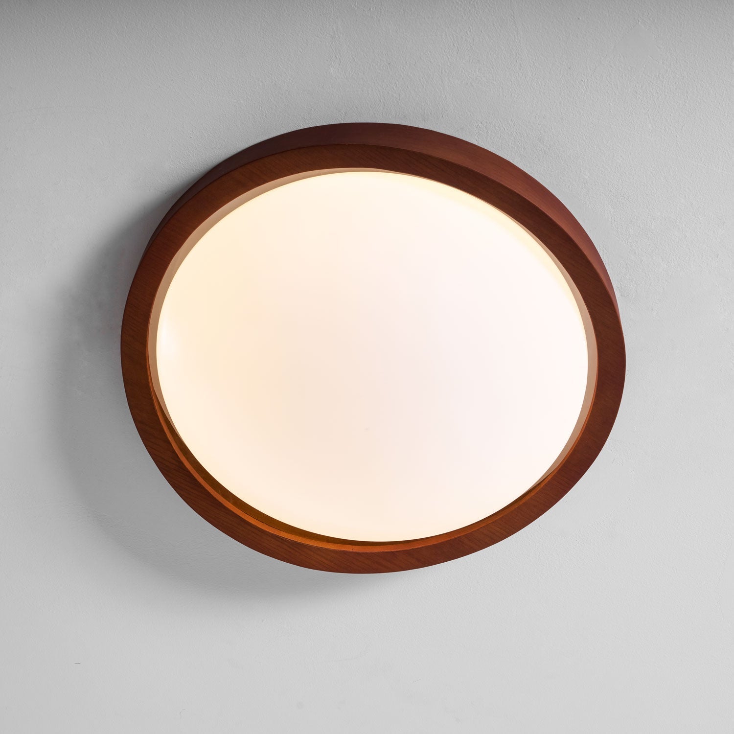 Walnut Curved Edge Ceiling Light