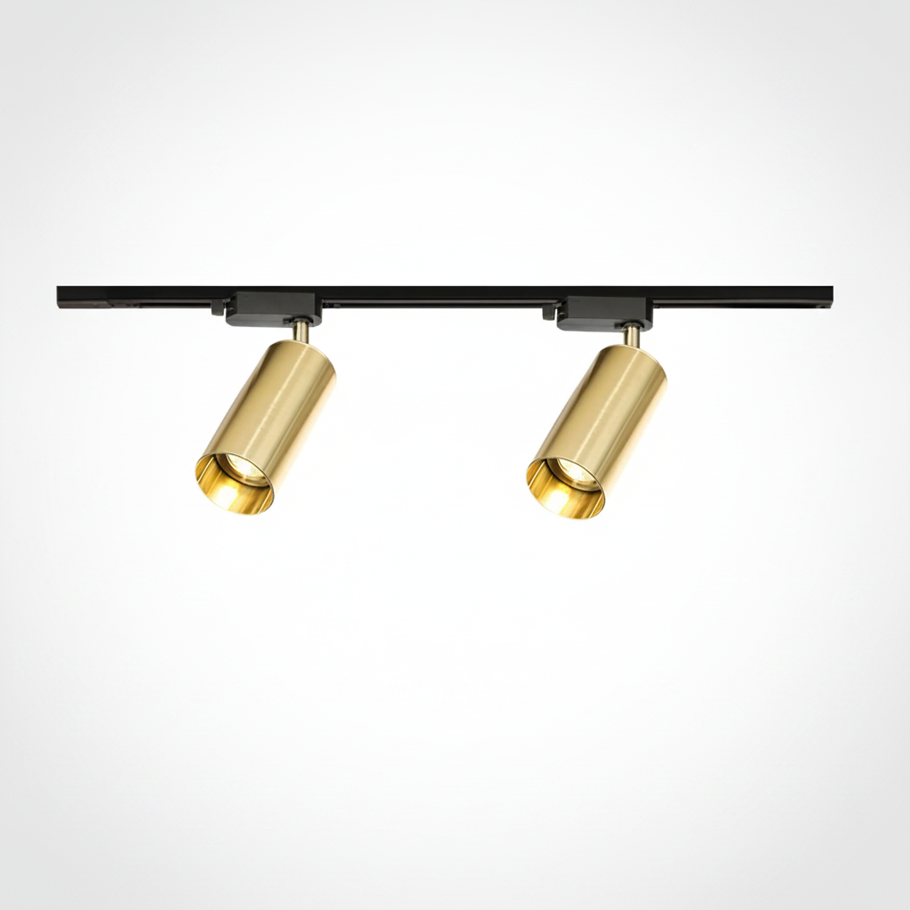 Gilded Rail Track Light, Aluminum, Integrated LED