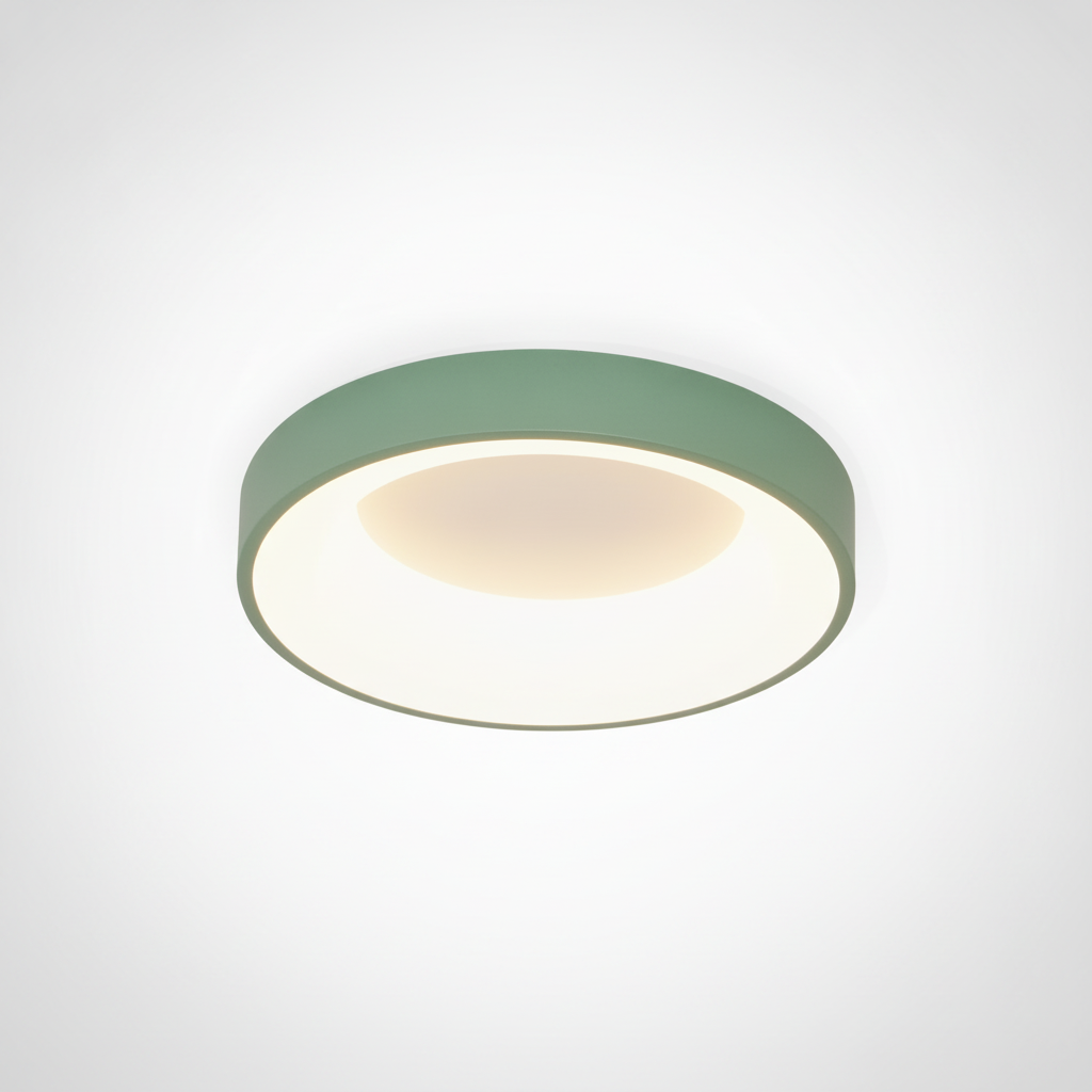 Flush Mount Ceiling Light Contemporary Metal Acrylic, Integrated LED