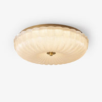Plafonnier LED en Verre Ondulé