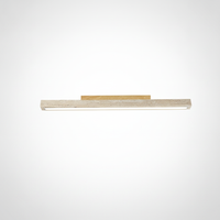 Modern Organic Travertine Column Flush Mount Ceiling Light