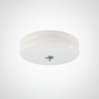 Flush Mount Ceiling Light Art Deco Vintage Ribbed Glass