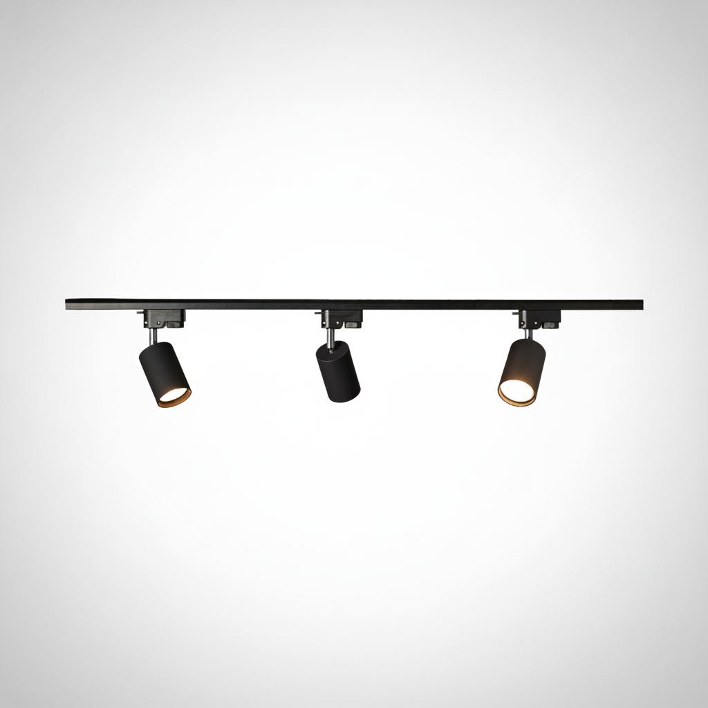 Adjustable Metal Track Ceiling Spotlight, Integrated LED